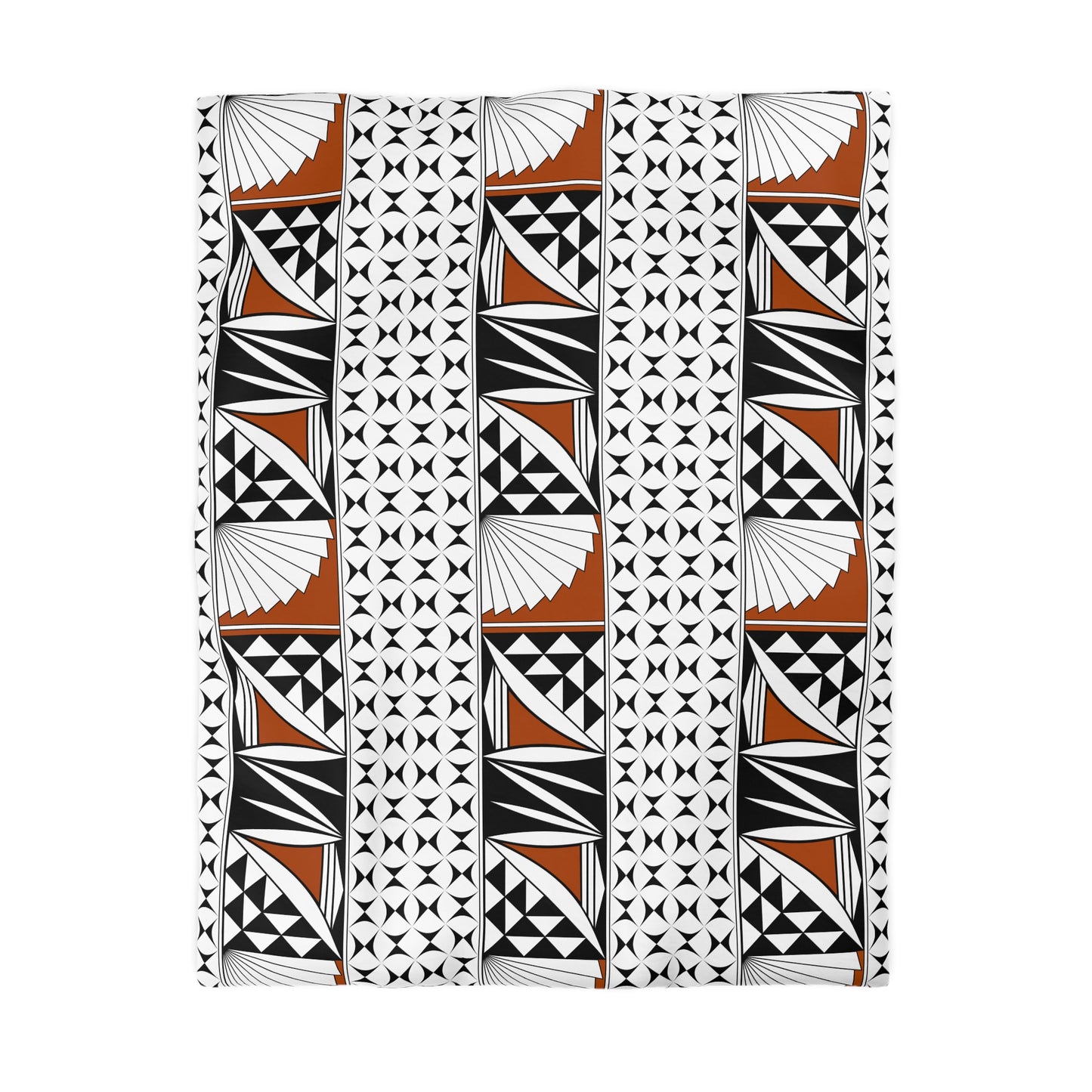 Southwest Sunrise in Rust Microfiber Duvet Cover