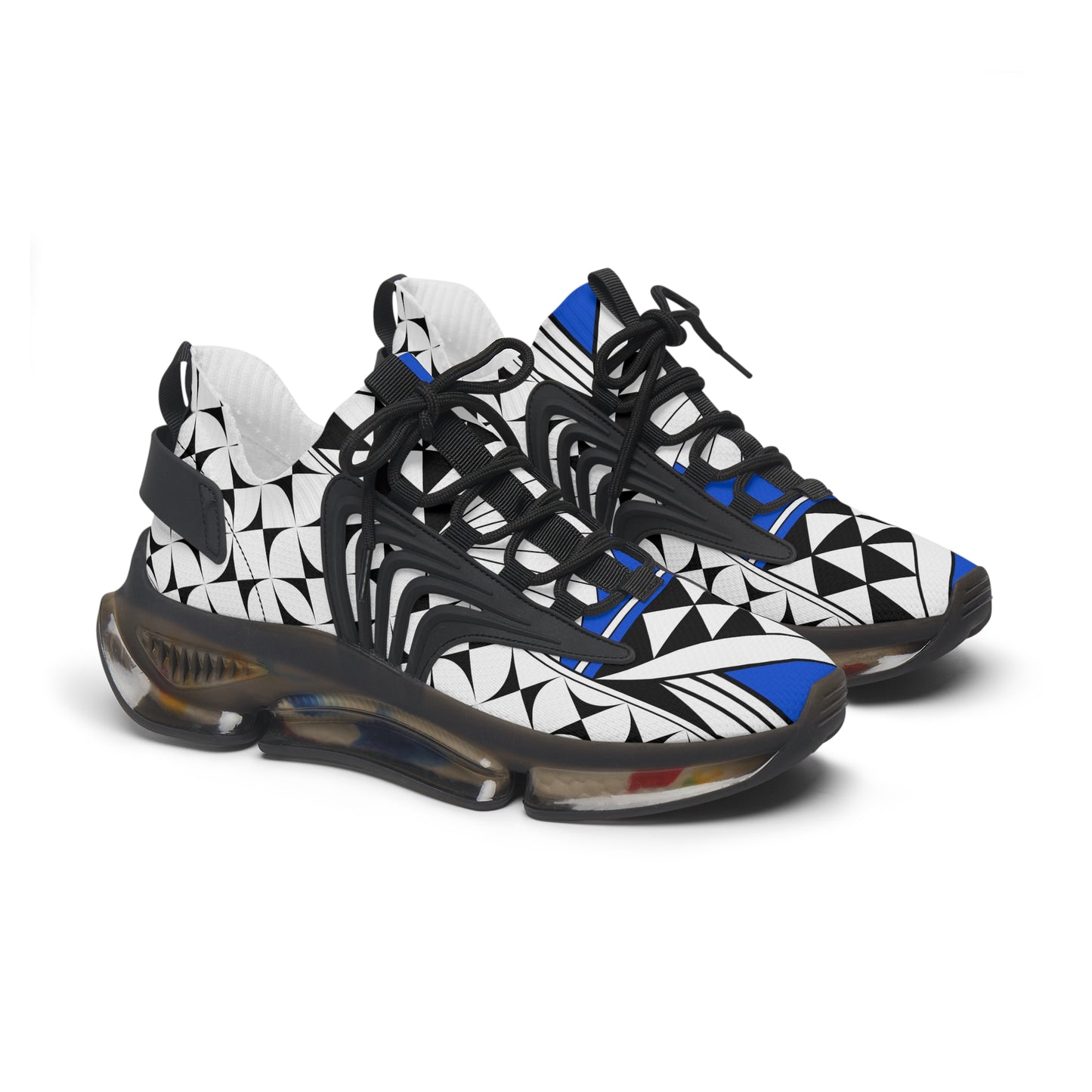 Southwest Sunrise in Blue Women's Mesh Sneakers