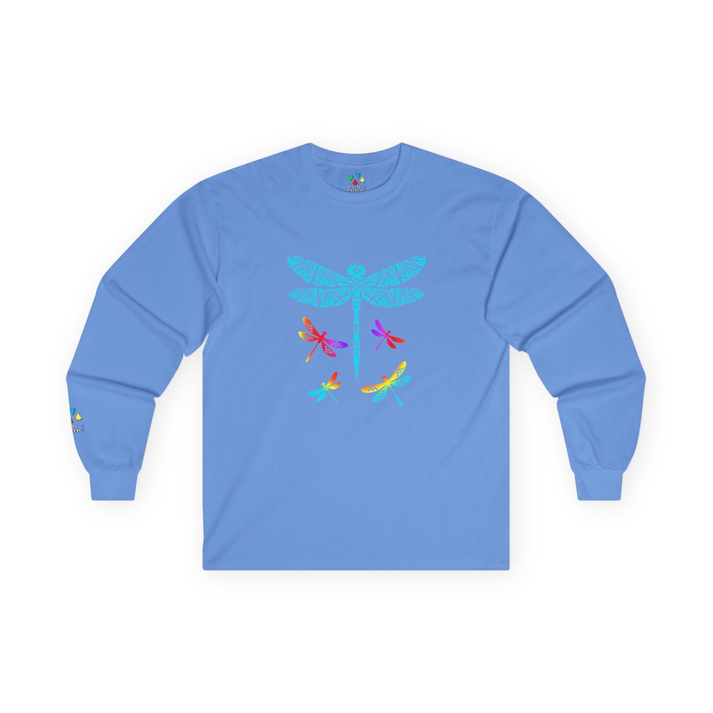 Rainbow Native Dragonfly Unisex Long Sleeve Tee