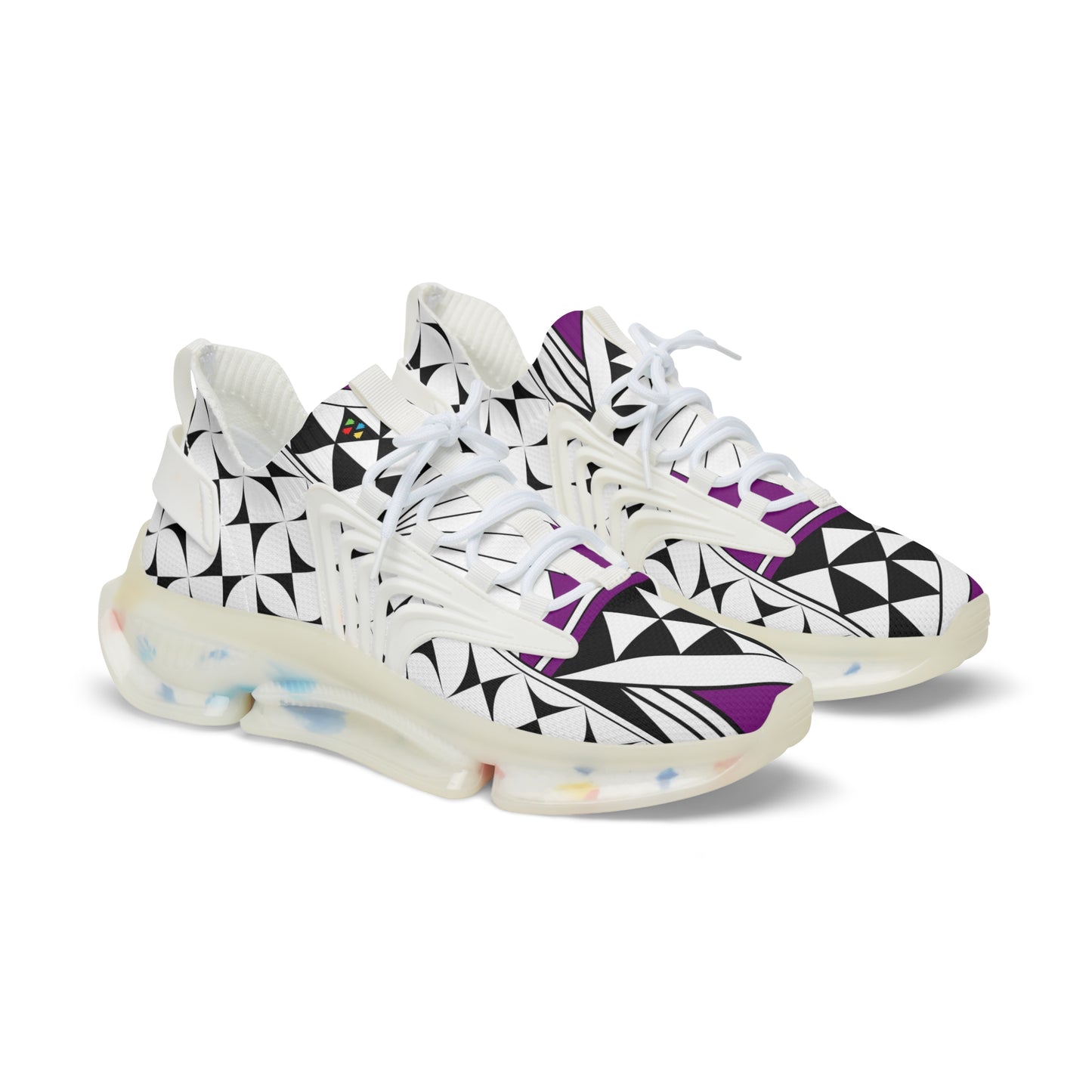 Southwest Sunrise in Purple Men's Mesh Sneakers