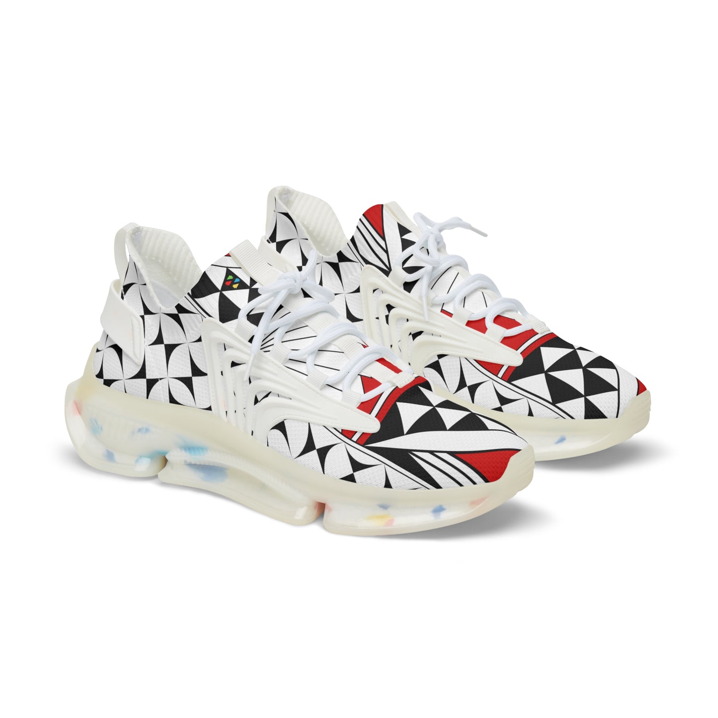 Southwest Sunrise in Red Men's Mesh Sneakers