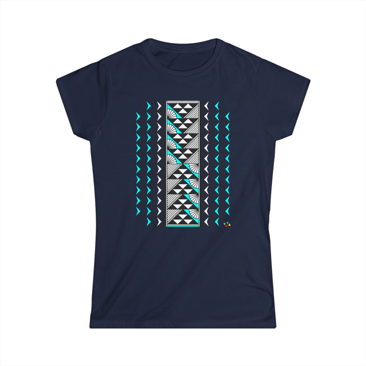 Turquoise Southwest Sun and Rain Women's Softstyle Tee