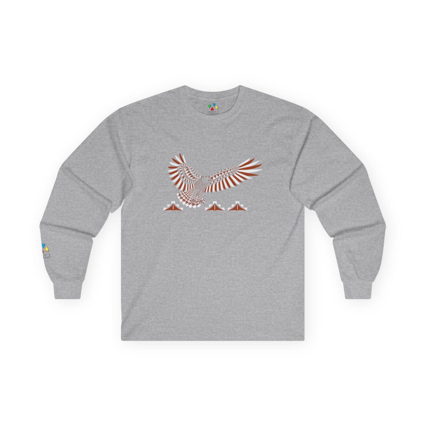 Soaring Eagle in Rust Unisex Long Sleeve Tee