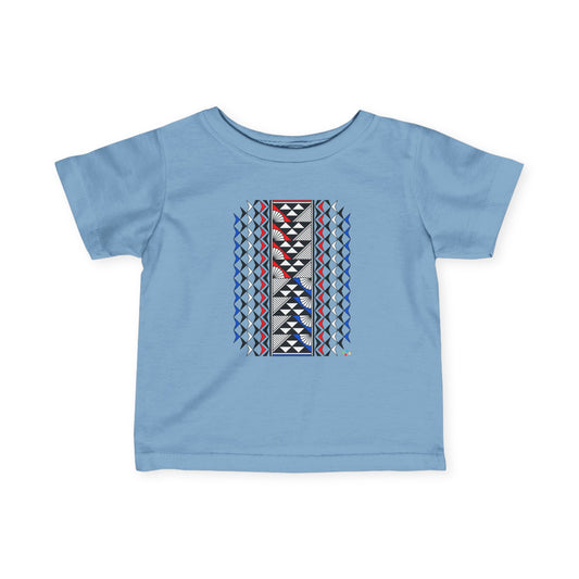 Red, White, and Blue Sun and Rain Infant Fine Jersey Tee