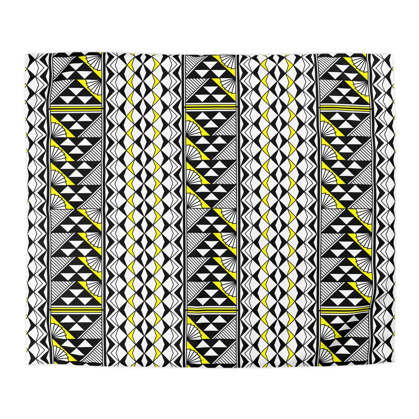Sun and Rain in Yellow Microfiber Duvet Cover