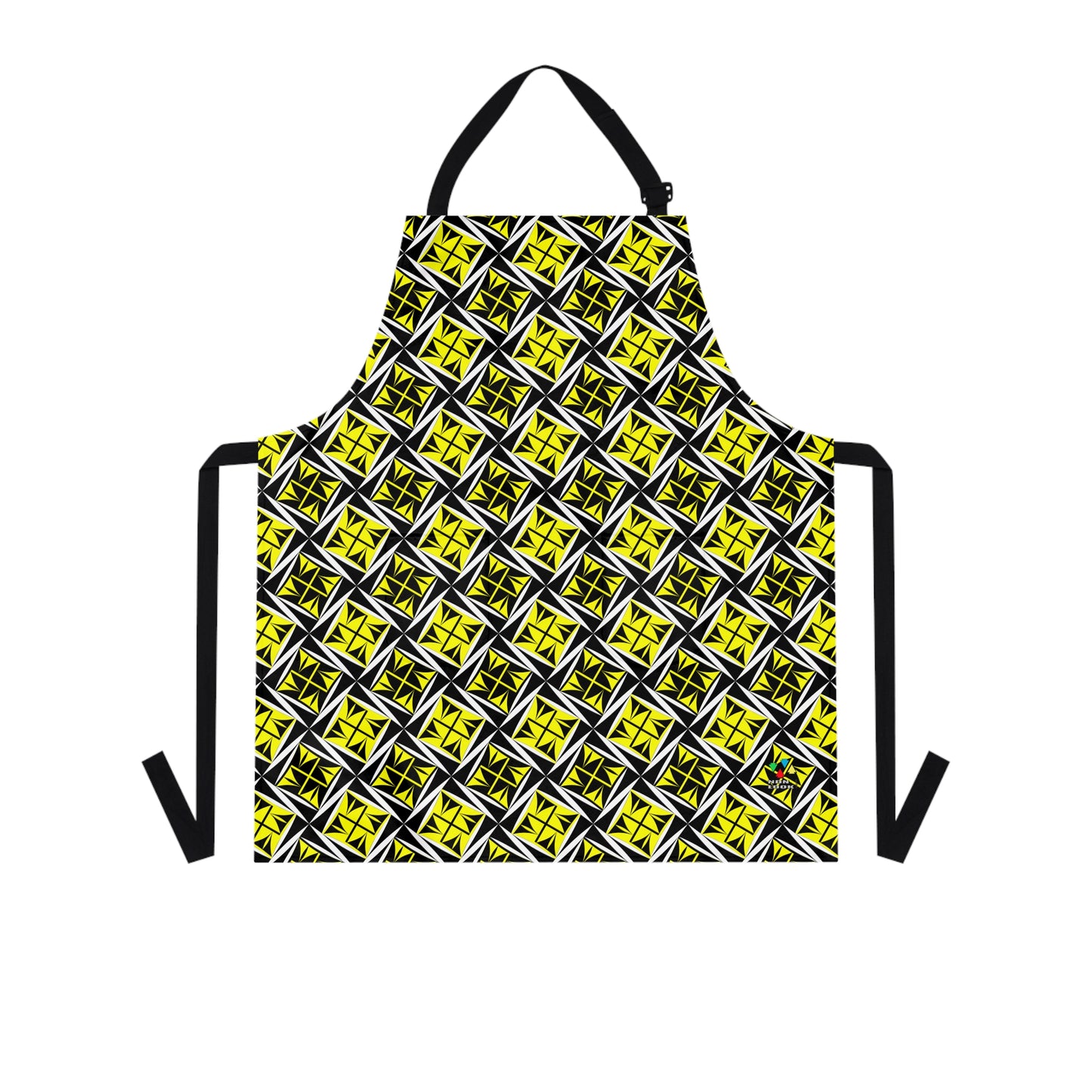 Sacred Winds in Yellow Two Pocket Apron