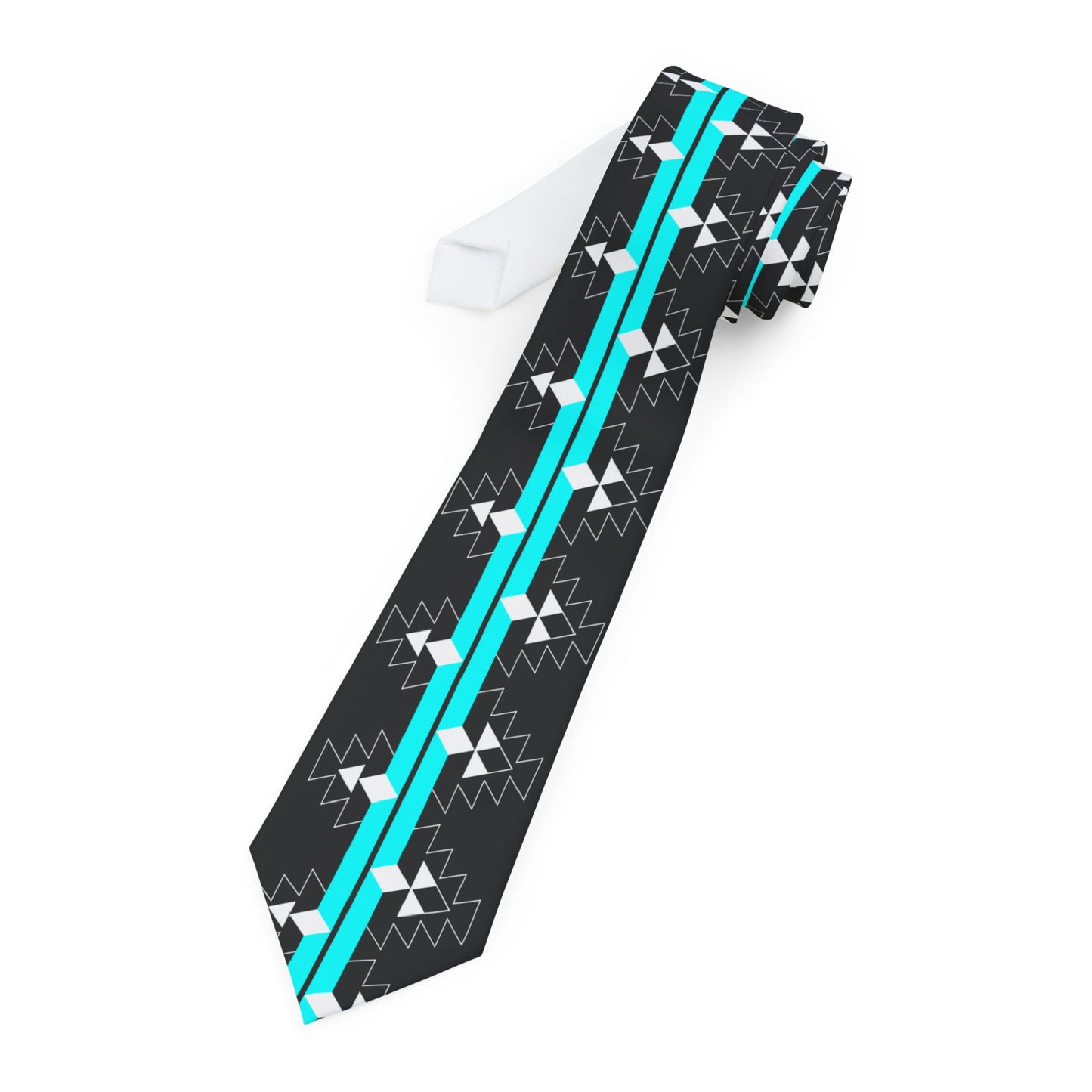 Turquoise Native Woven Stories Necktie