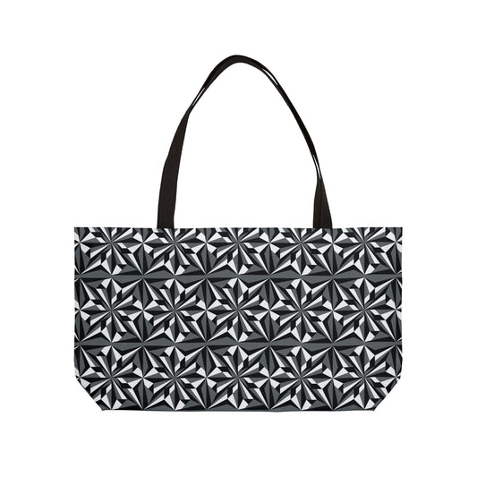 Gray Morning Star Weekender Tote Bag