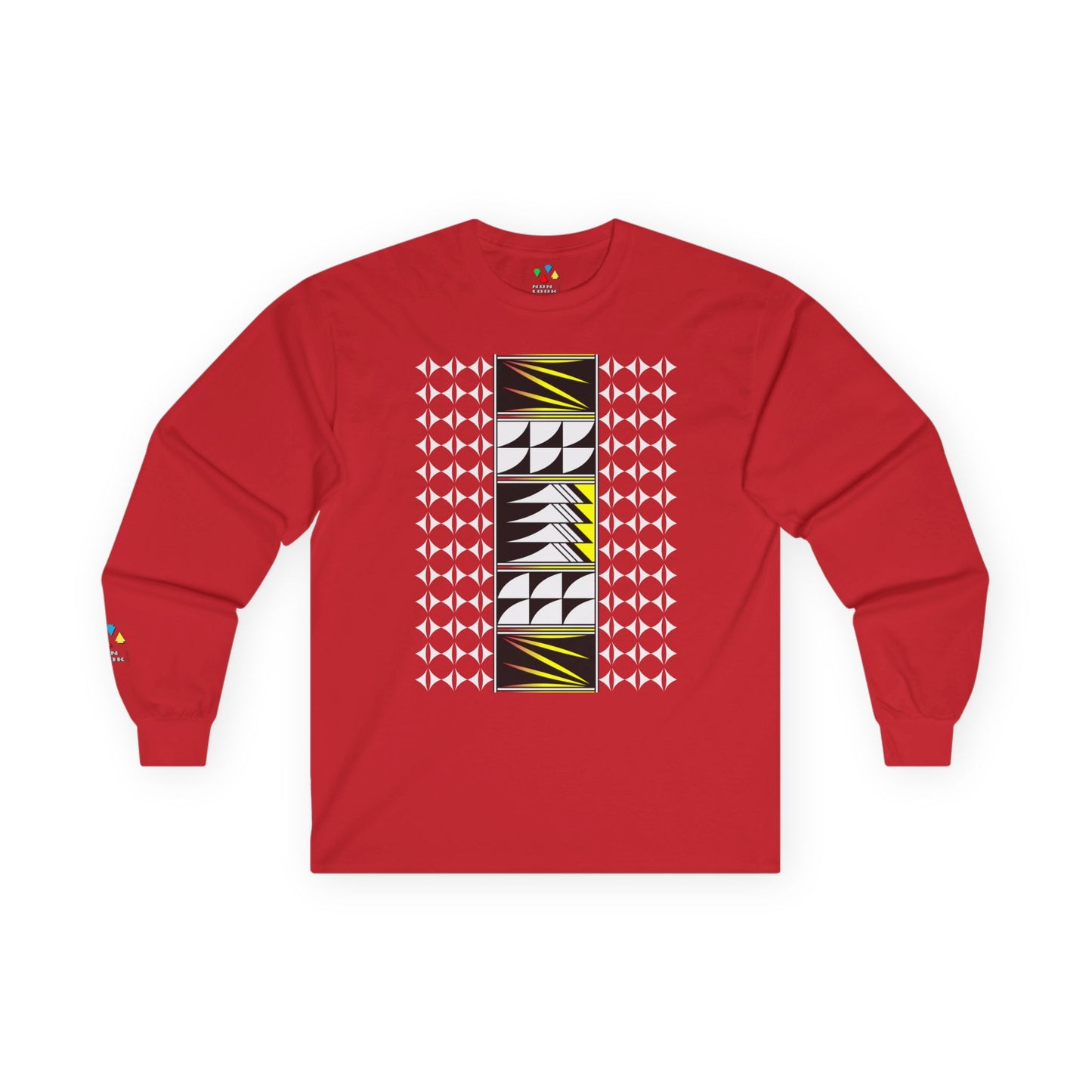 Feather Blessings in Yellow Unisex Long Sleeve Tee