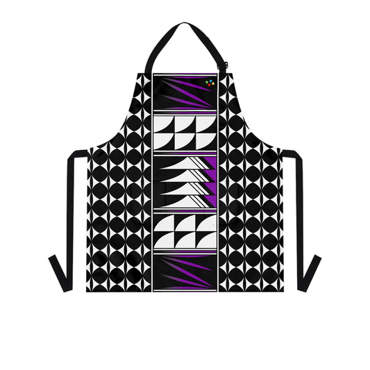 Purple Native Feather Blessing Two Pocket Apron