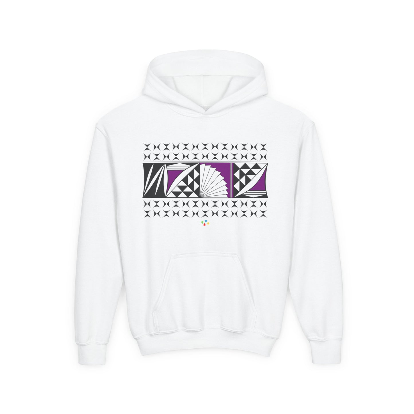 Purple Southwest Sunrise Youth Heavy Blend Hooded Sweatshirt
