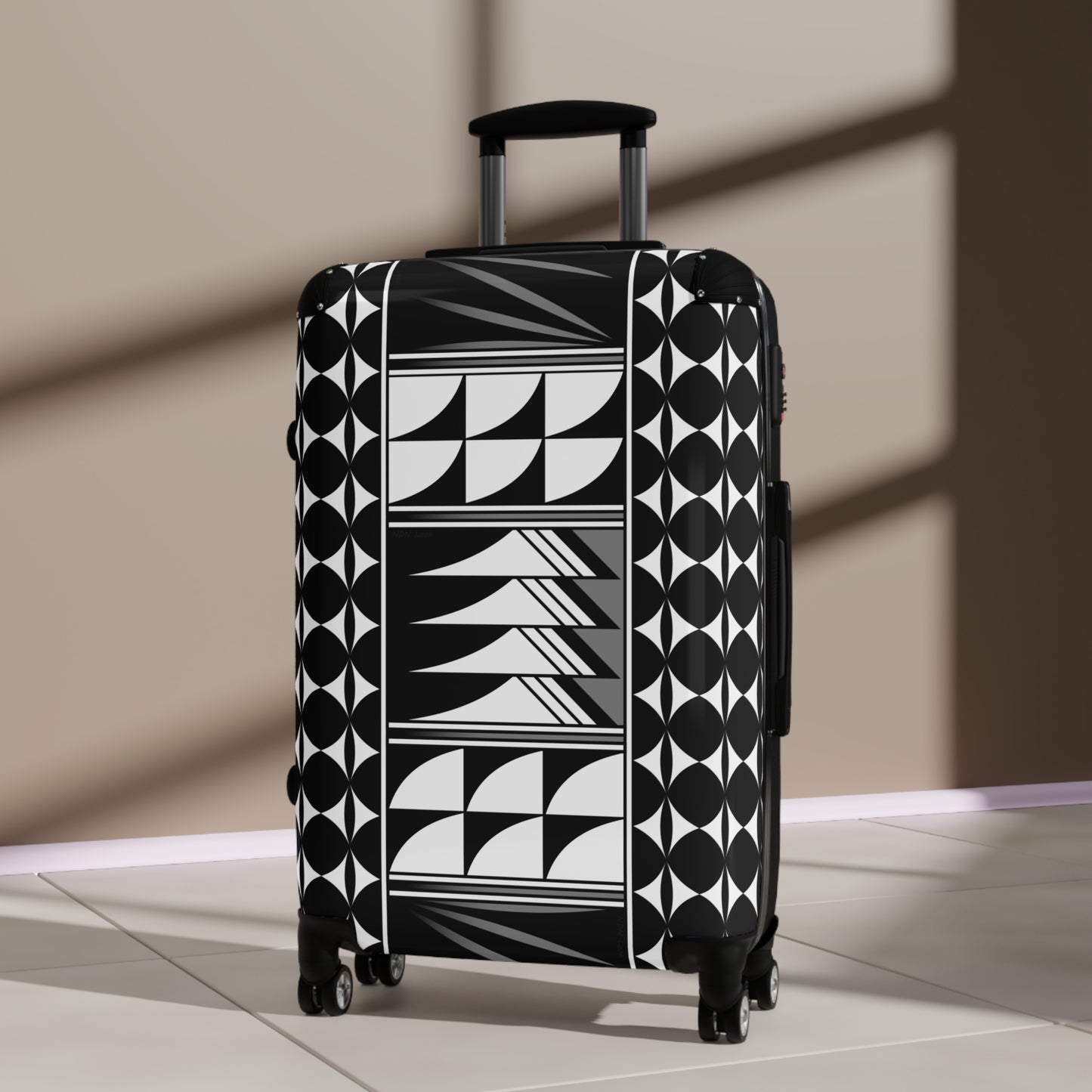 Blessed Feathers in Gray Suitcases