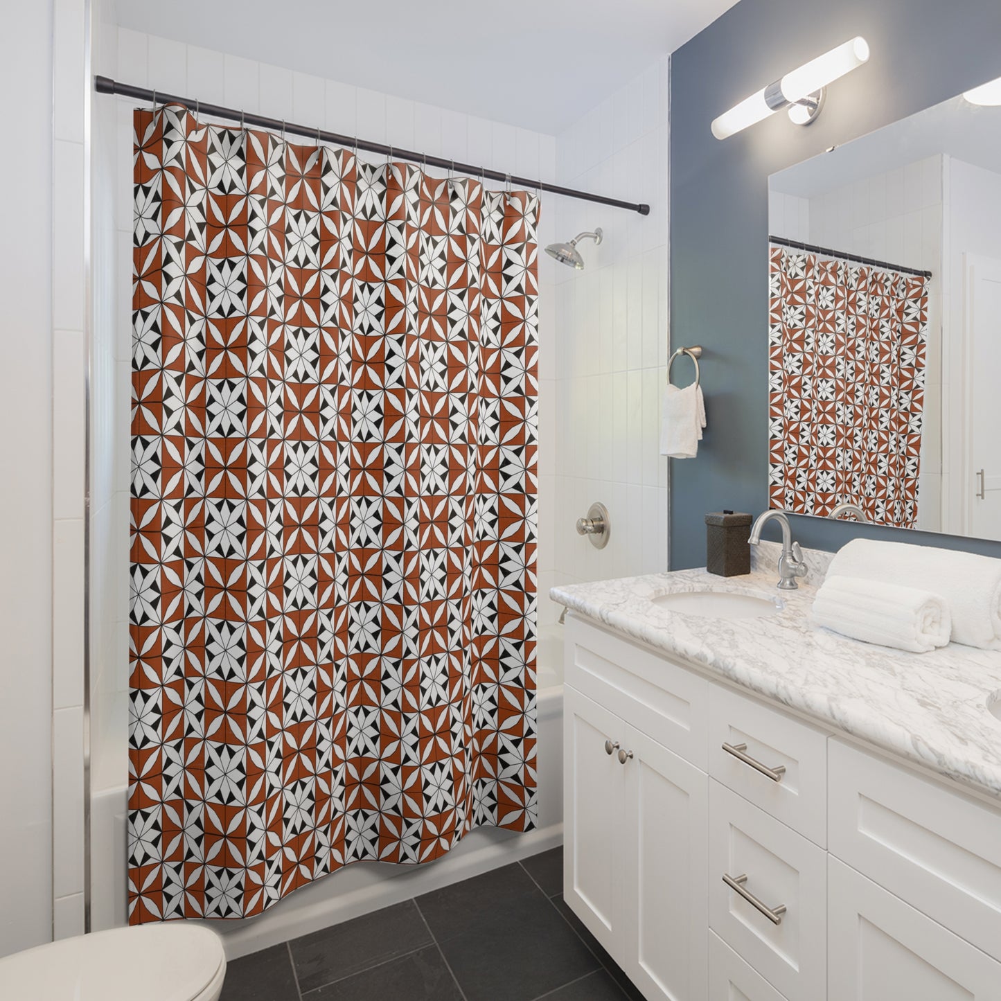Southwest Native Snowflake Shower Curtains