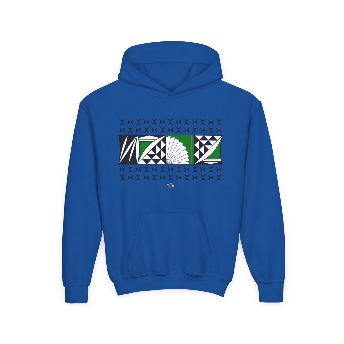 Green Southwest Sunrise Youth Heavy Blend Hooded Sweatshirt