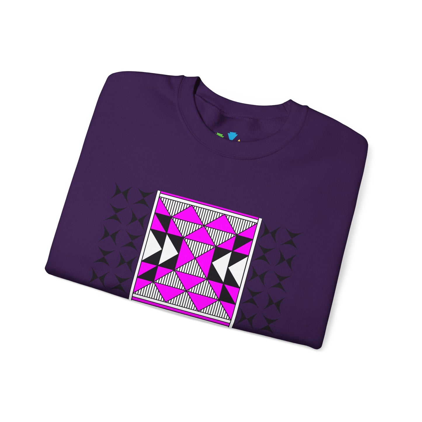 Sacred Mountains in Pink Unisex Sweatshirt
