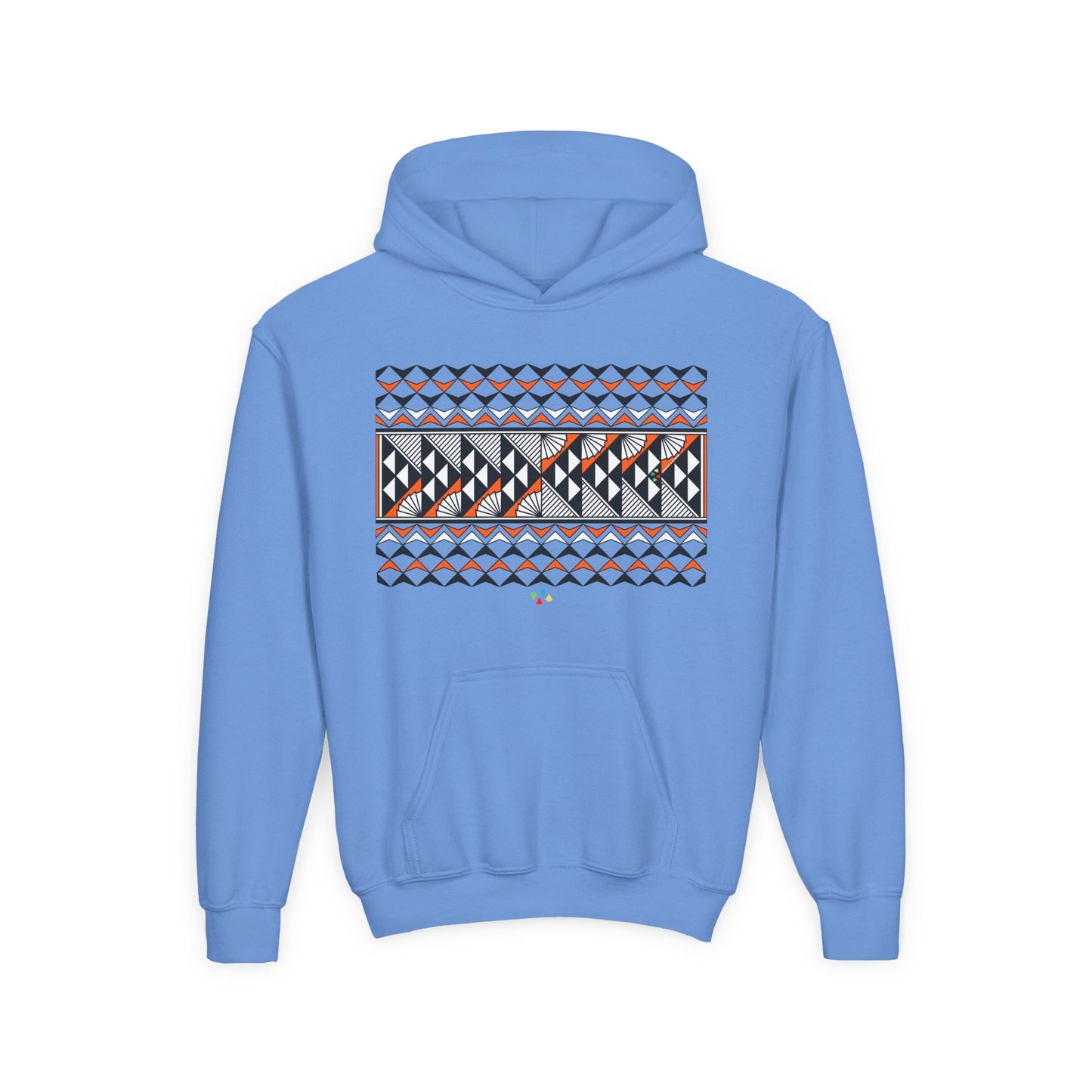 Orange Rain and Sun Youth Heavy Blend Hooded Sweatshirt