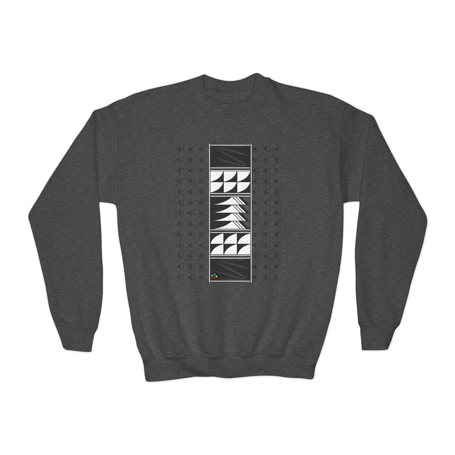 Feather Blessings Fade Youth Crewneck Sweatshirt