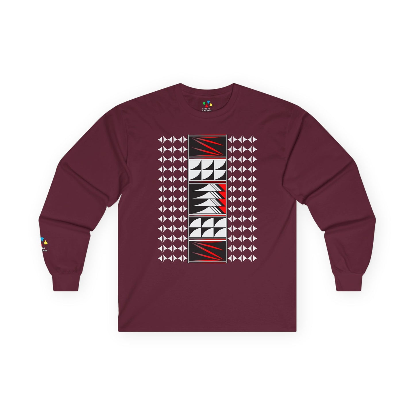 Feather Blessings in Red Unisex Long Sleeve Tee