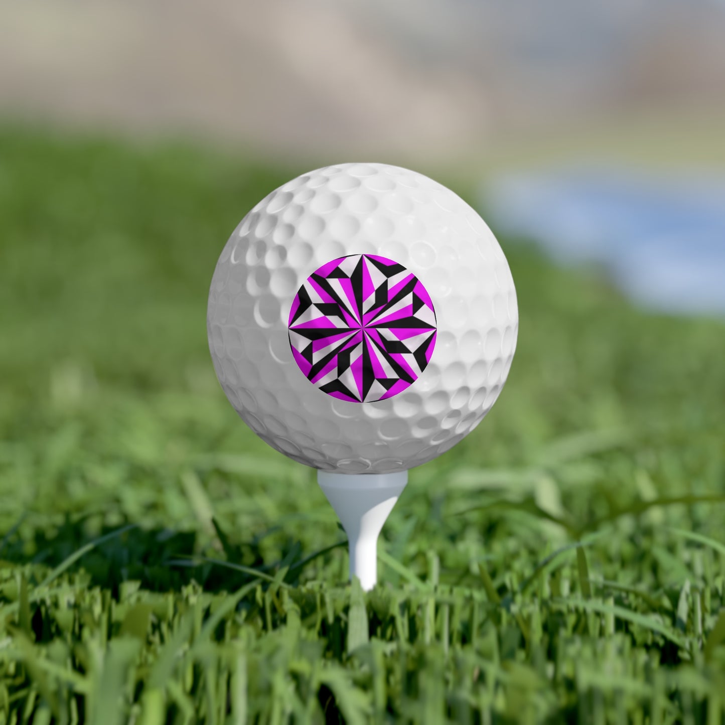 Desert Flower in Pink Golf Balls, 6pcs