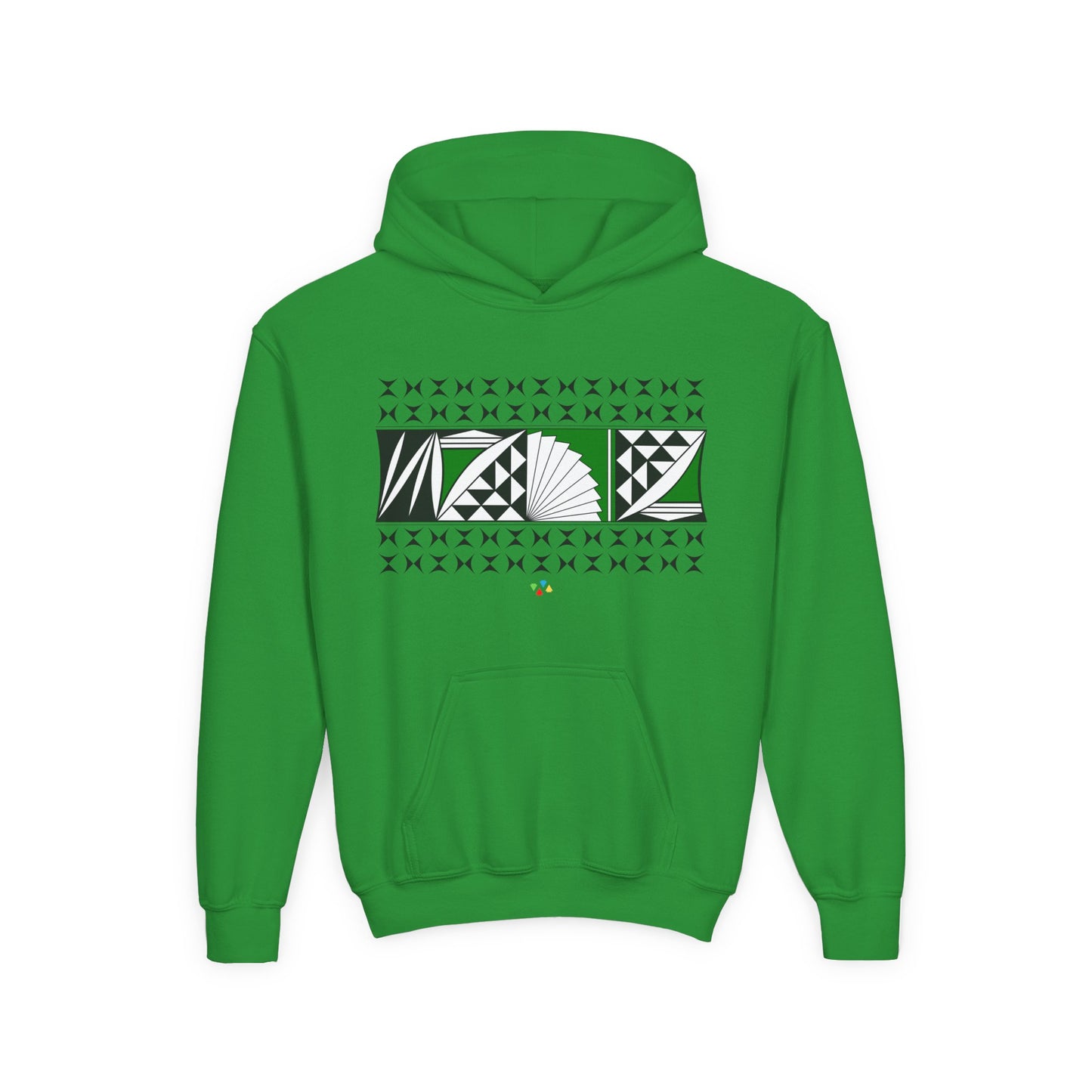 Green Southwest Sunrise Youth Heavy Blend Hooded Sweatshirt