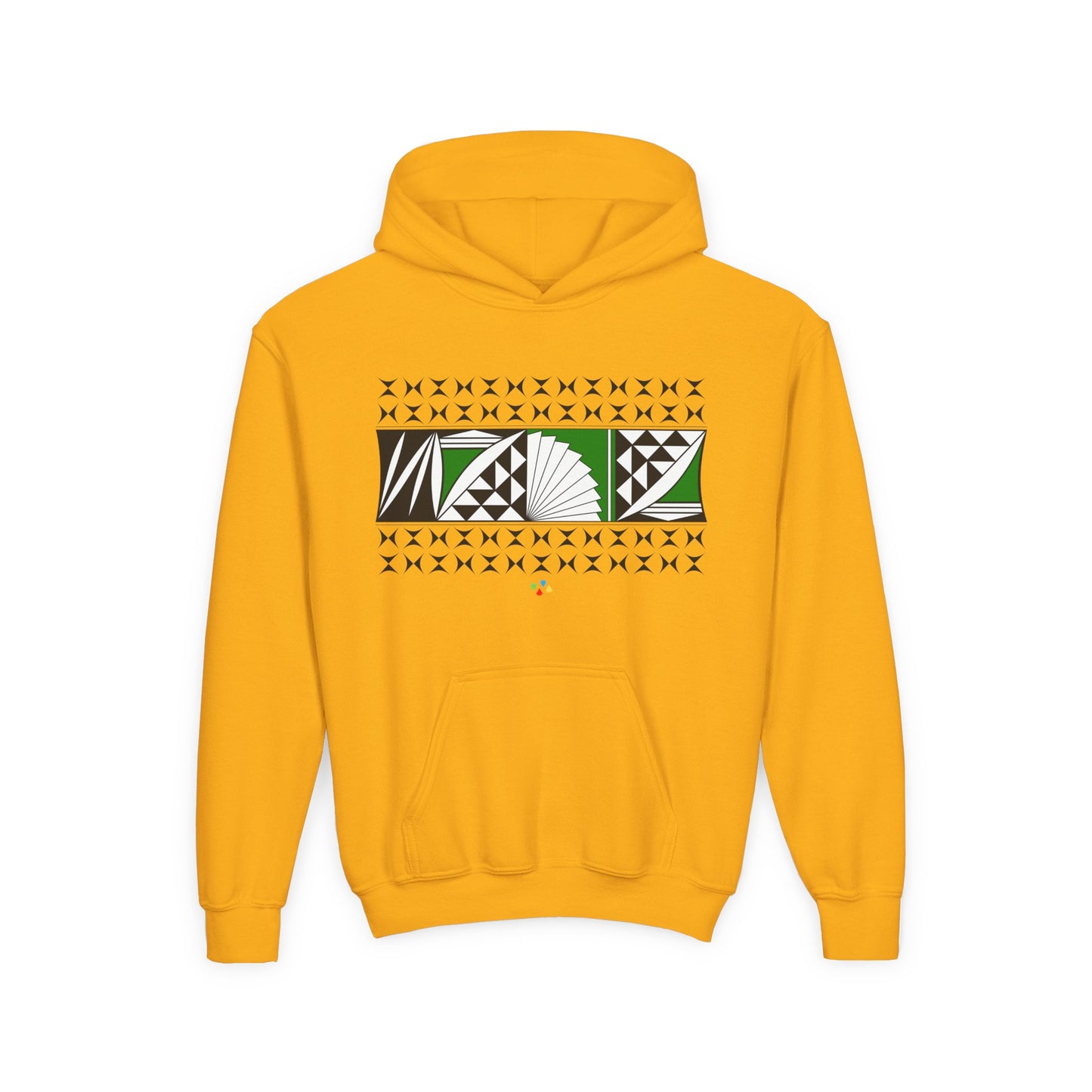 Green Southwest Sunrise Youth Heavy Blend Hooded Sweatshirt
