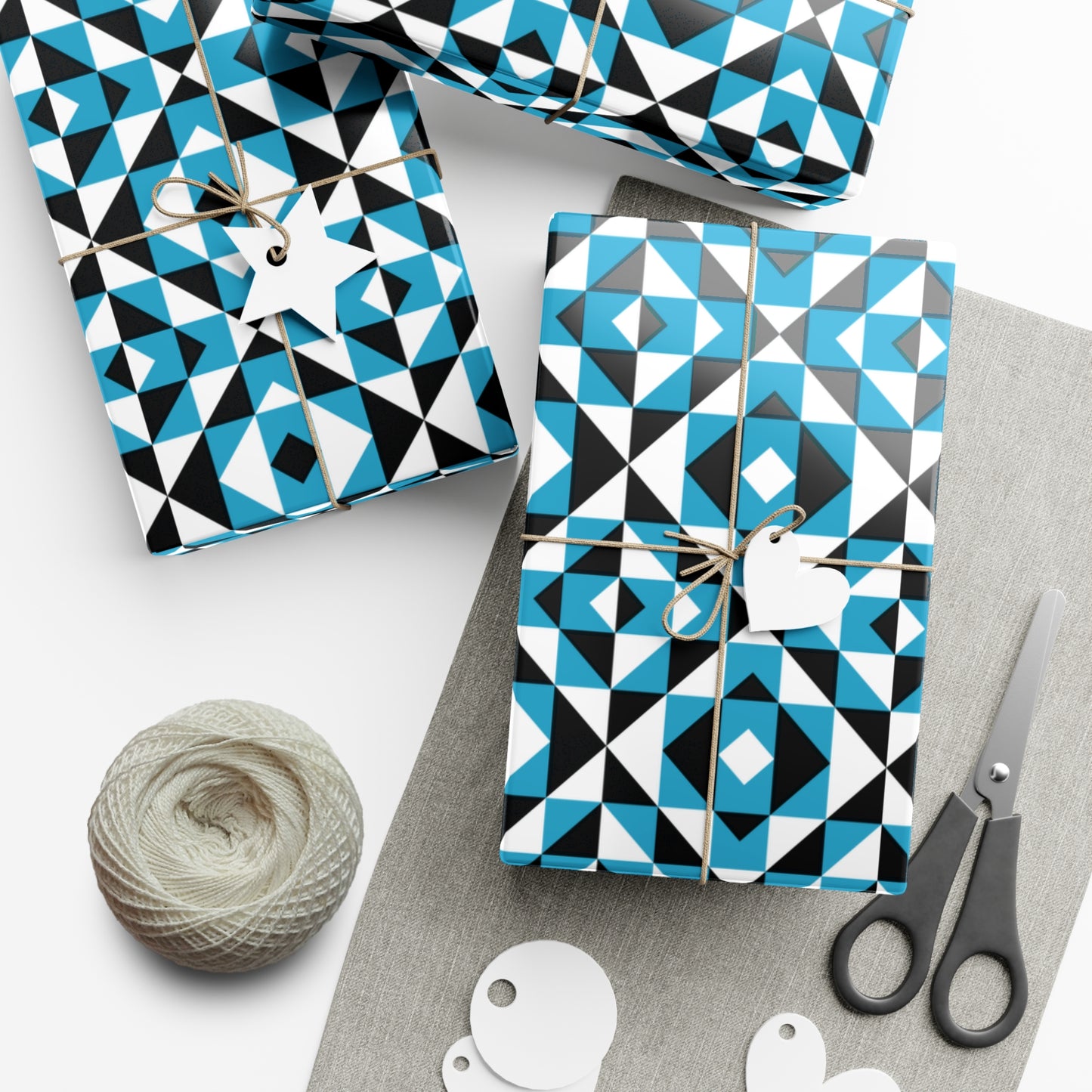 Turquoise Sacred Mountains Gift Wrap Papers