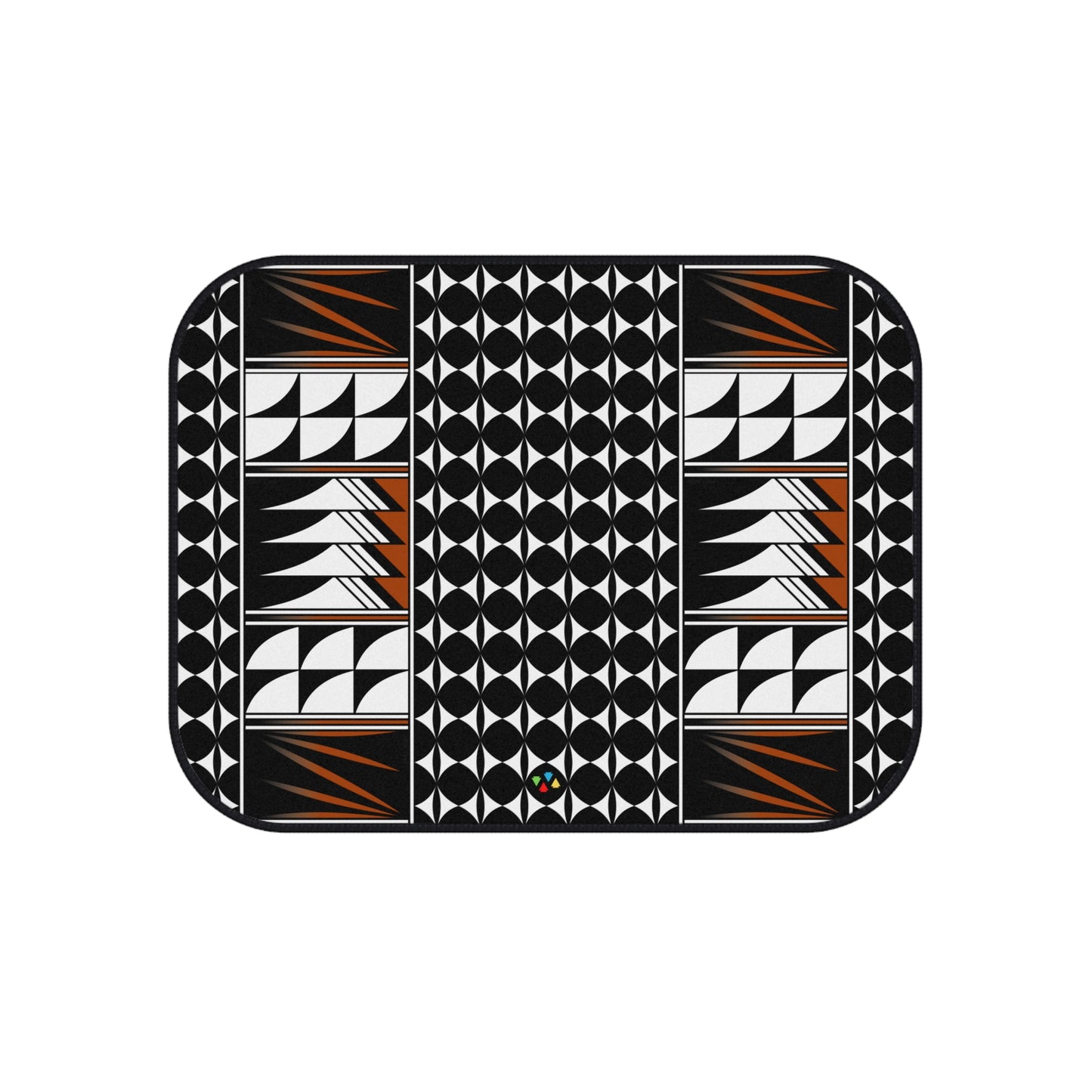 Maroon Native Feather Blessings Car Mats (Set of 4)