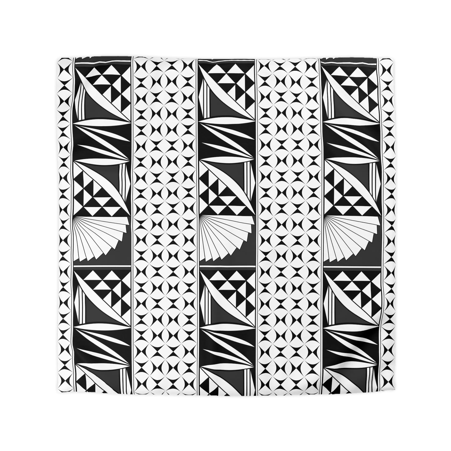 Southwest Sunrise in Charcoal Microfiber Duvet Cover