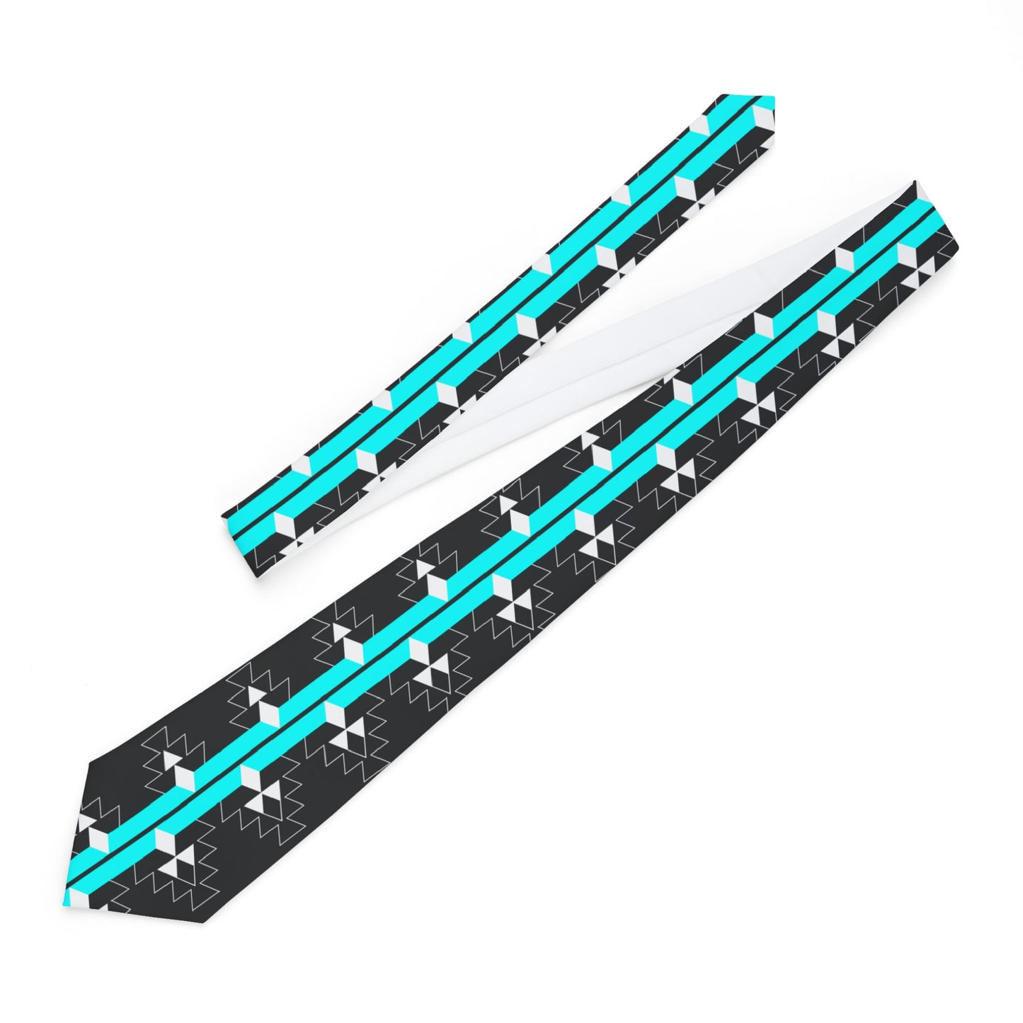 Turquoise Native Woven Stories Necktie