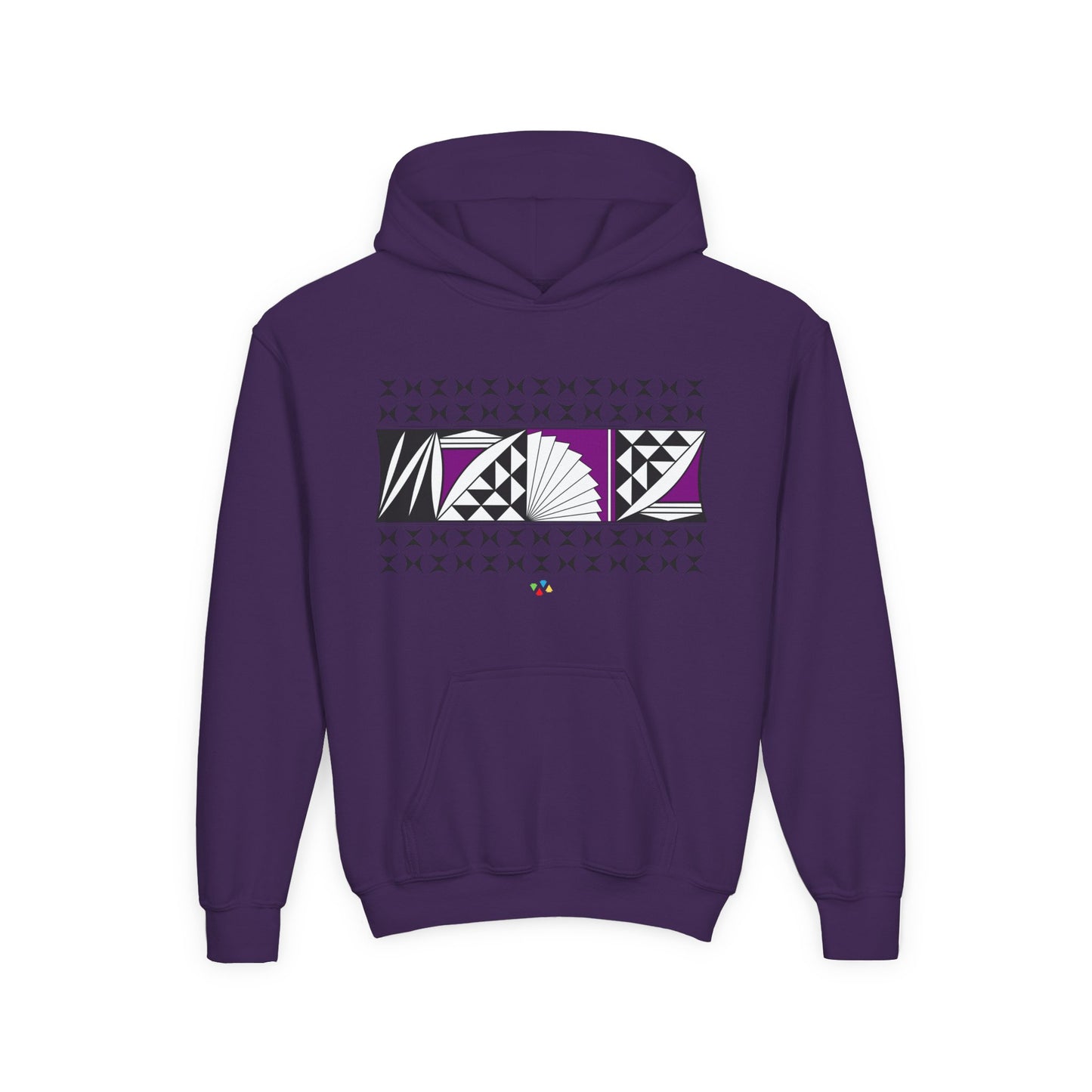 Purple Southwest Sunrise Youth Heavy Blend Hooded Sweatshirt