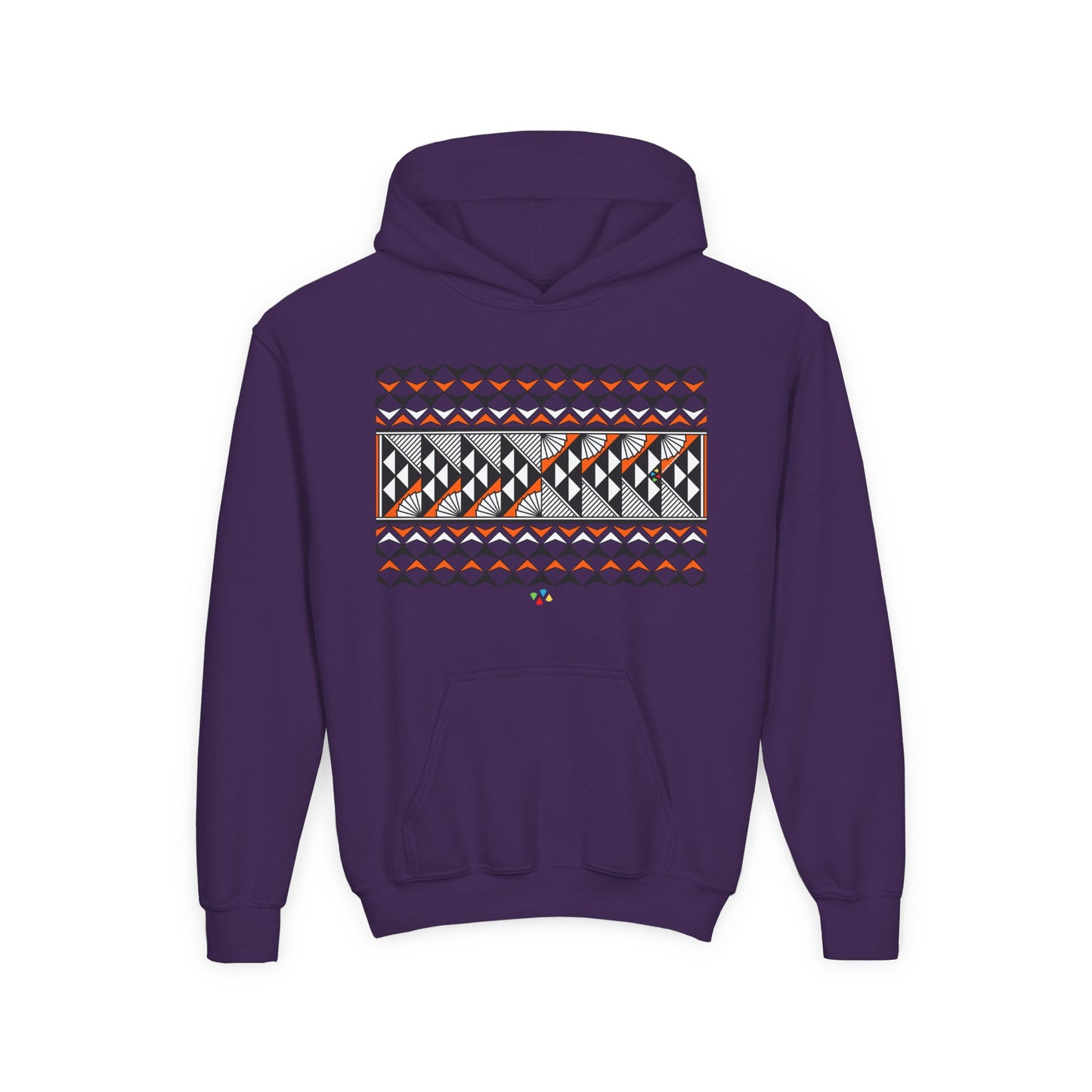 Orange Rain and Sun Youth Heavy Blend Hooded Sweatshirt
