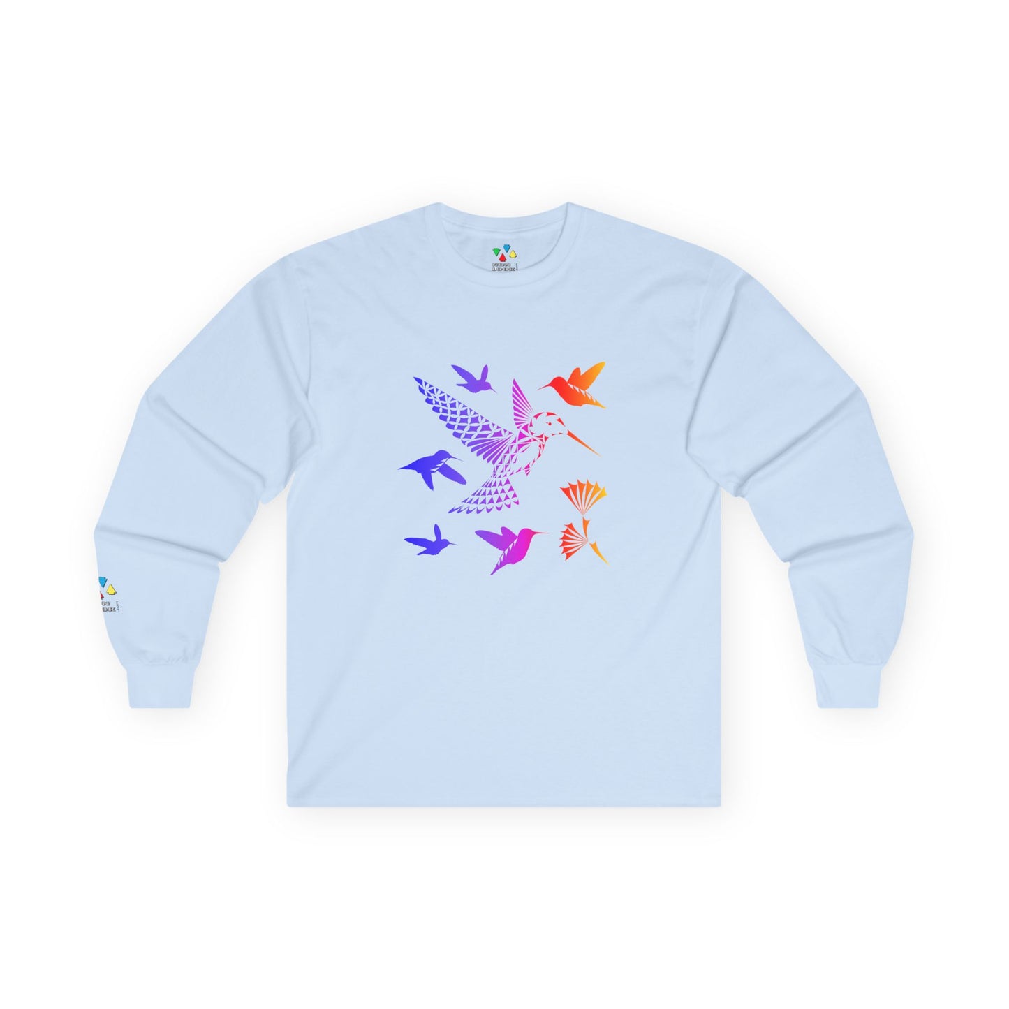 Rainbow Hummingbird Blessing Unisex Long Sleeve Tee