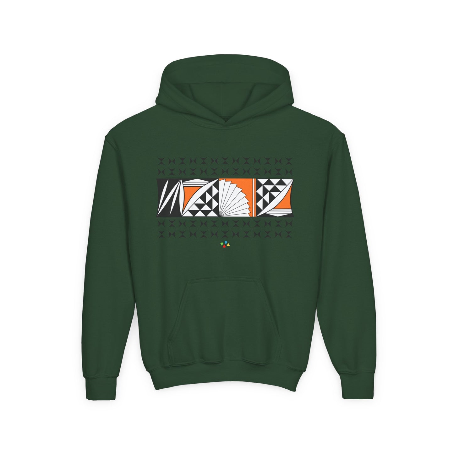 Orange Southwest Sunrise Youth Heavy Blend Hooded Sweatshirt