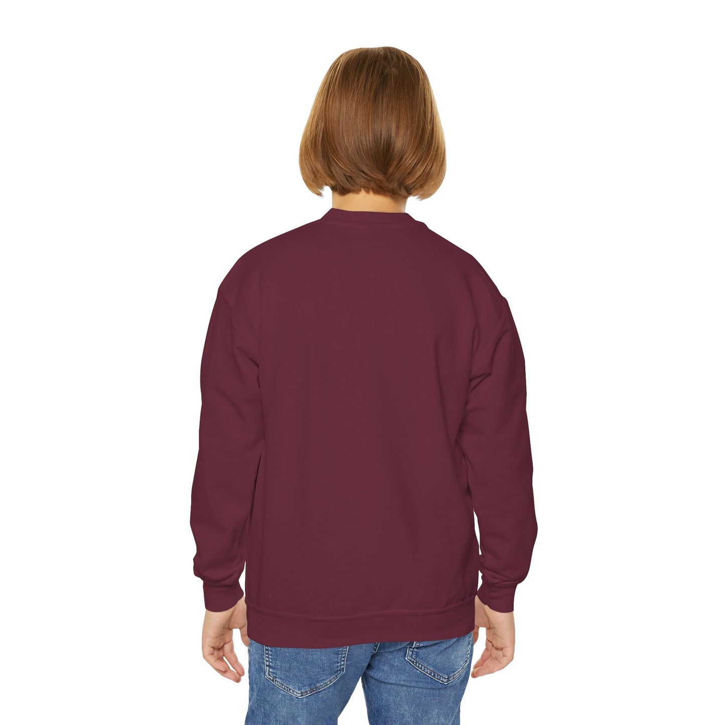 Rain and Sun in Turquoise Youth Crewneck Sweatshirt