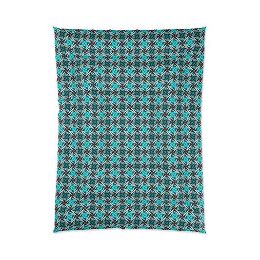 Sacred Winds in Turquoise Comforter