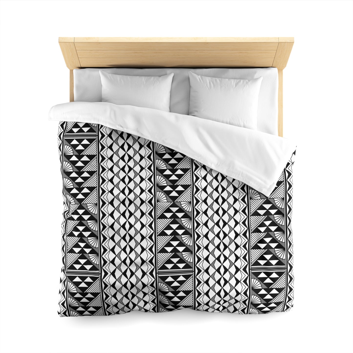 Sun and Rain in Gray Microfiber Duvet Cover