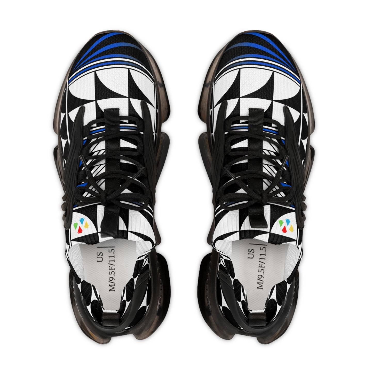Feather Blessing in Blue Men's Mesh Sneakers