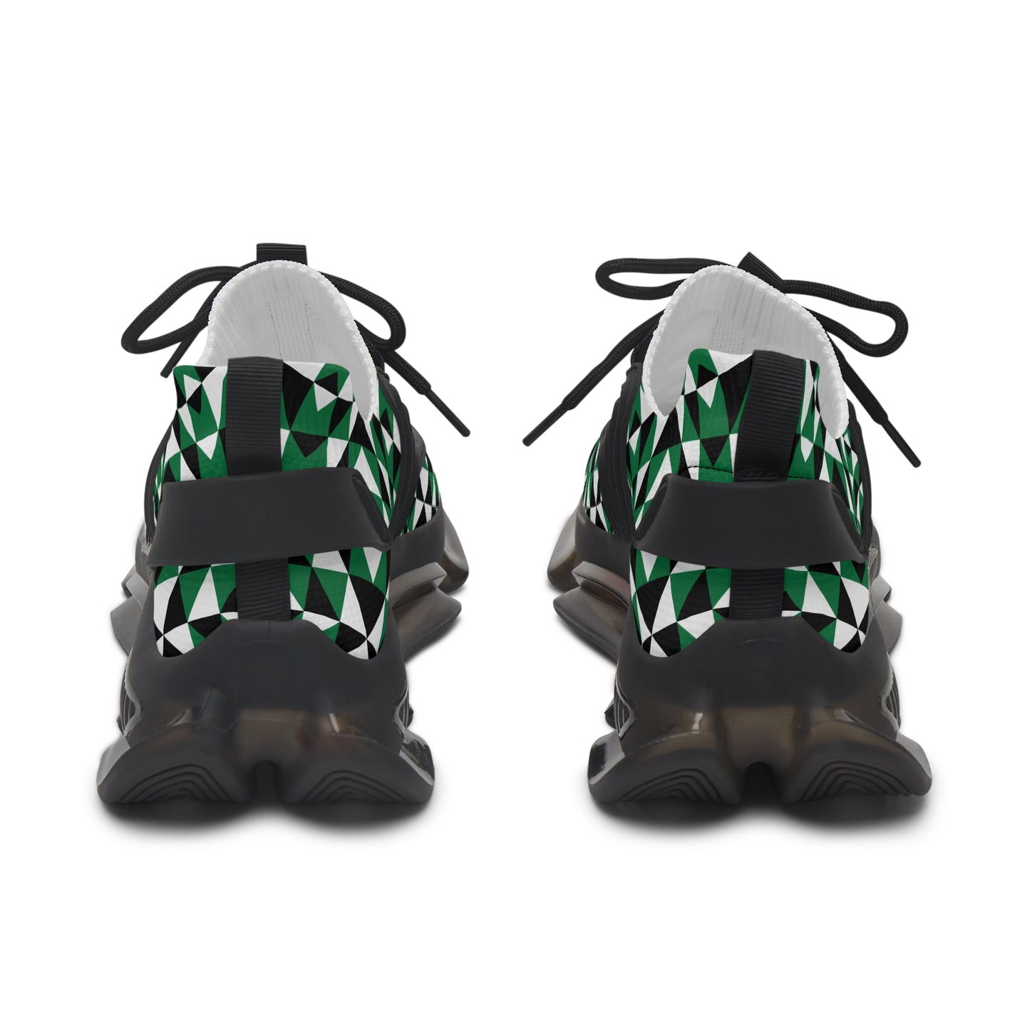 Sacred Mountains in Green Women's Mesh Sneakers
