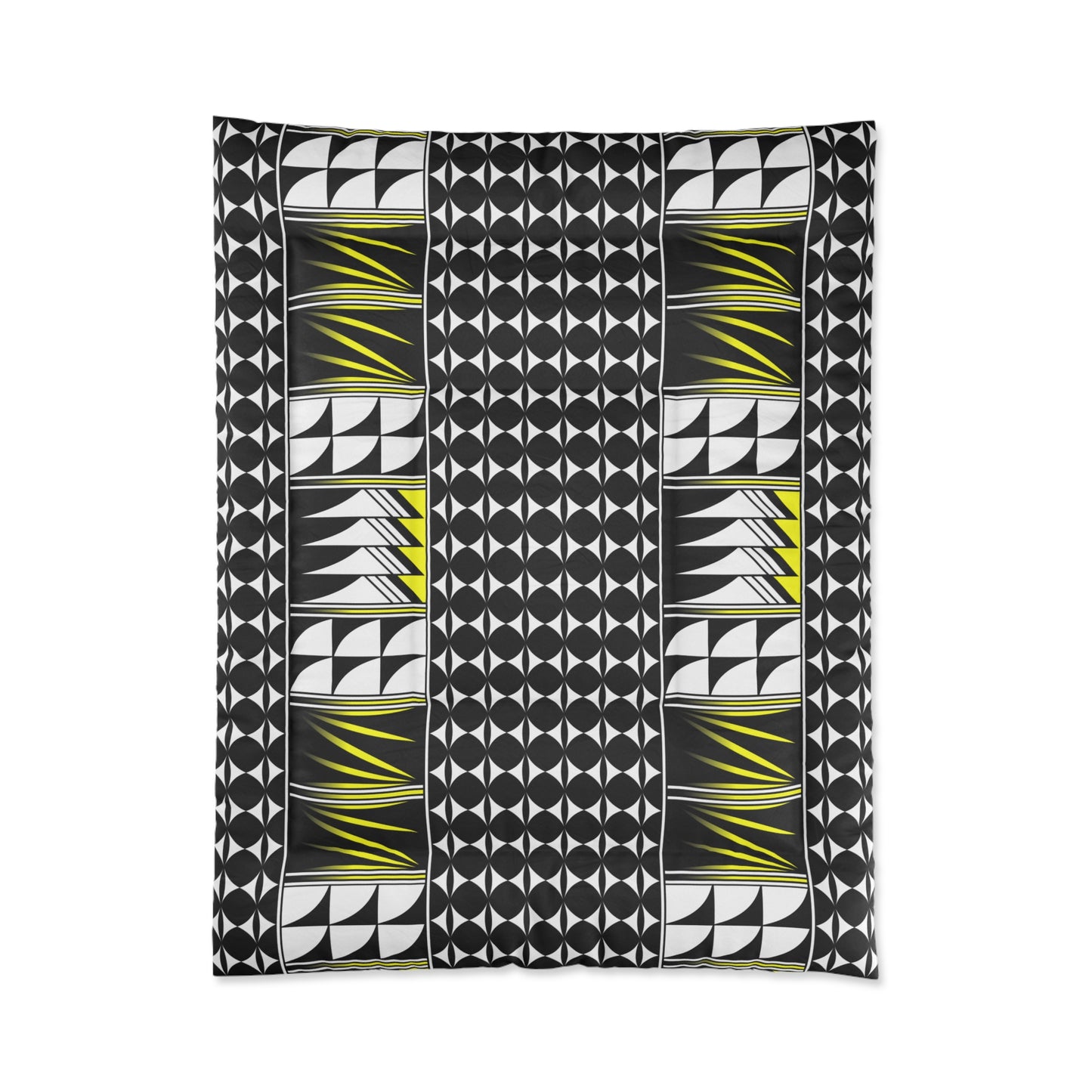 Southwest Feather Blessing in Yellow Comforter