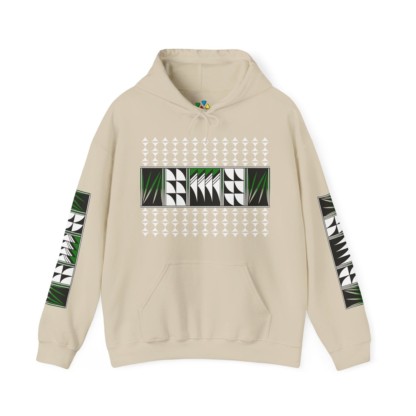 Blessed Feathers in Green Unisex Hoodie