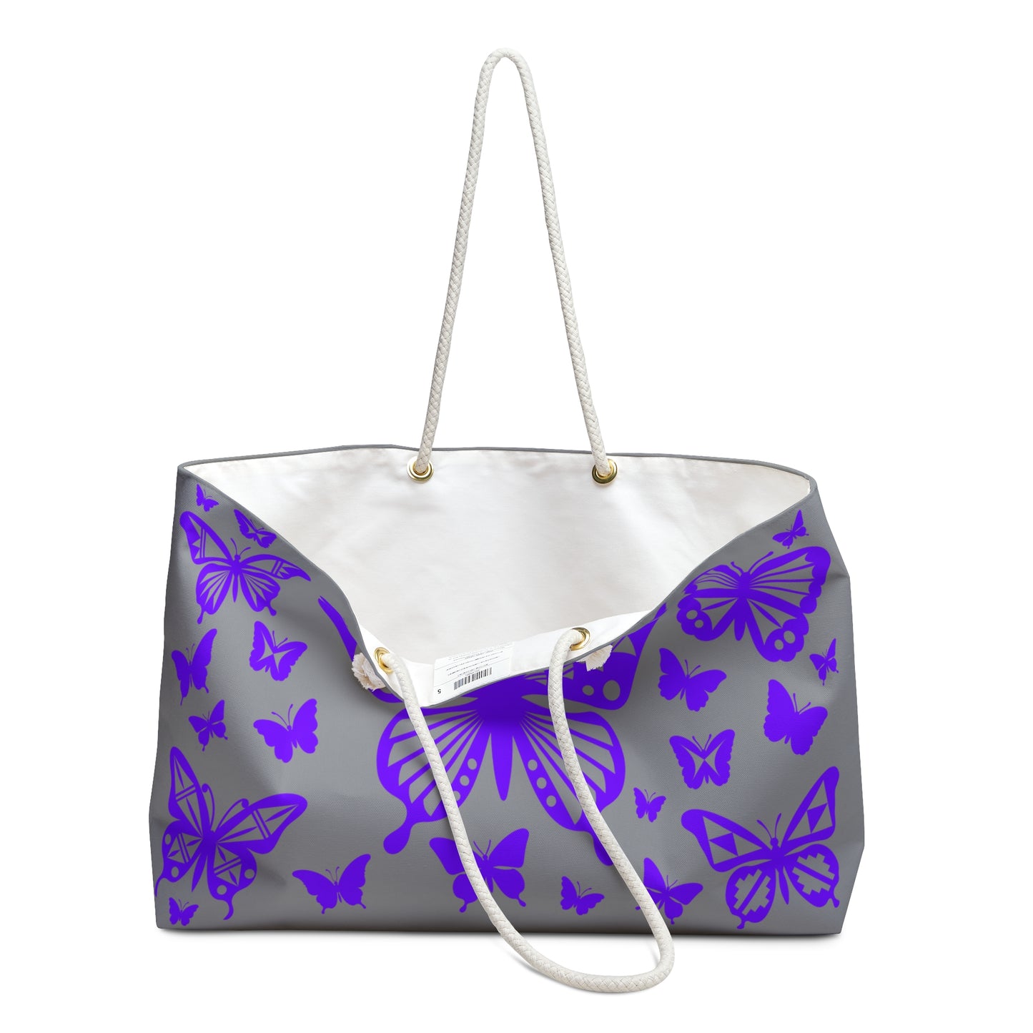 Purple Butterfly Burst Weekender Bag