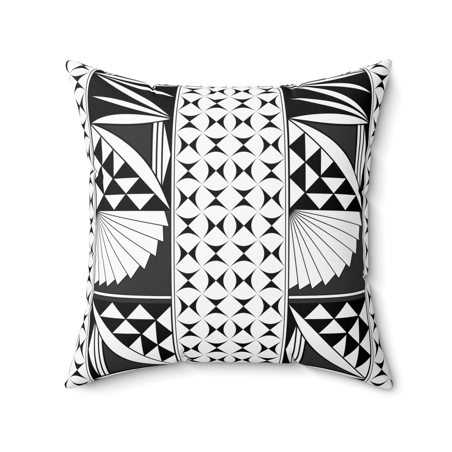 Southwest Sunrise in Charcoal Square Pillow
