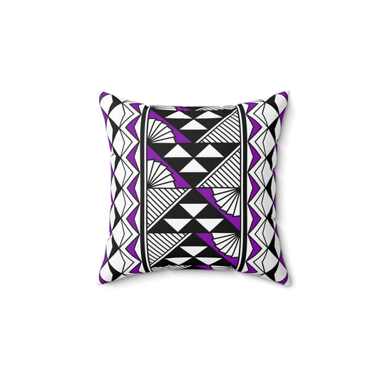 Sun and Rain in Purple Spun Polyester Square Pillow