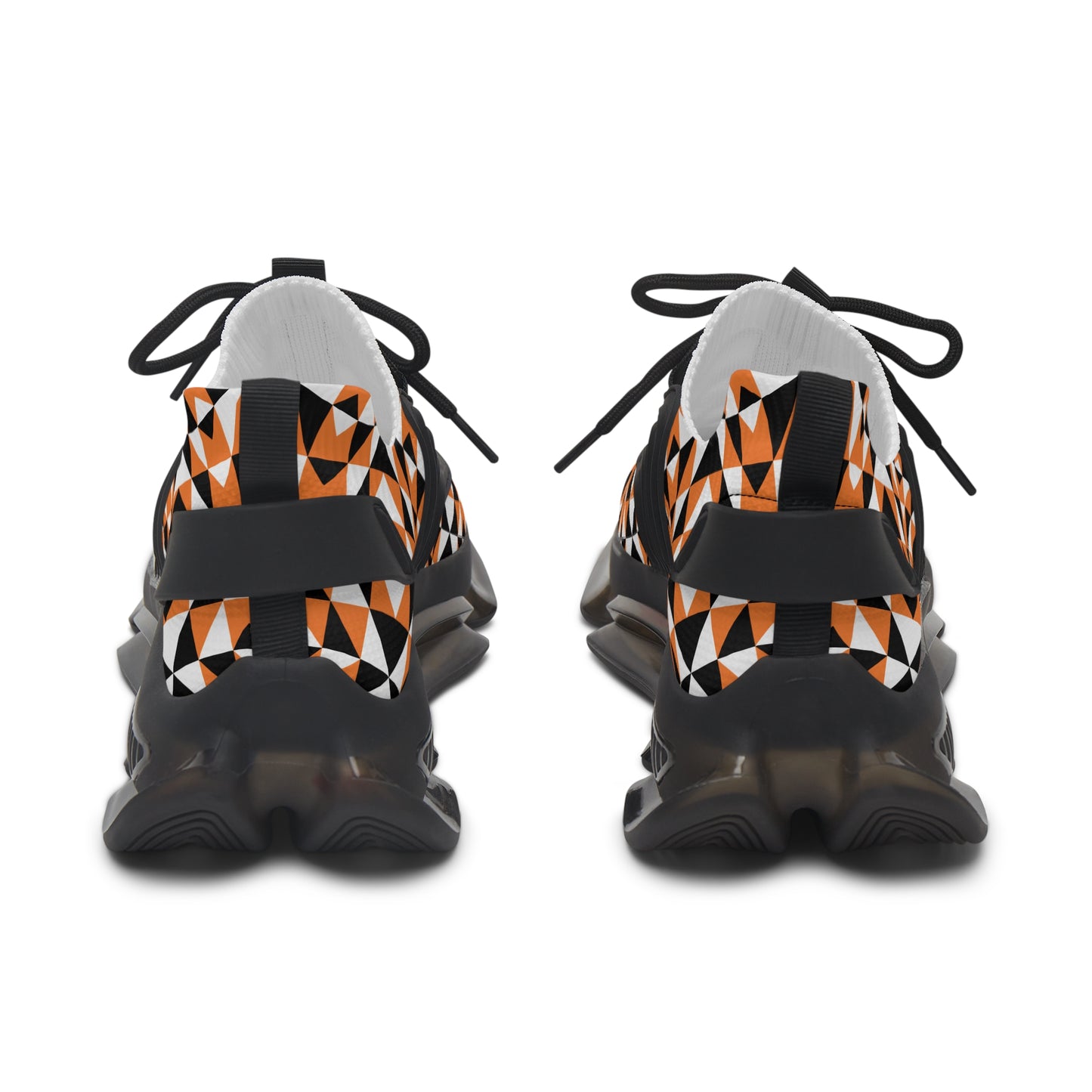 Sacred Mountains in Orange Women's Mesh Sneakers
