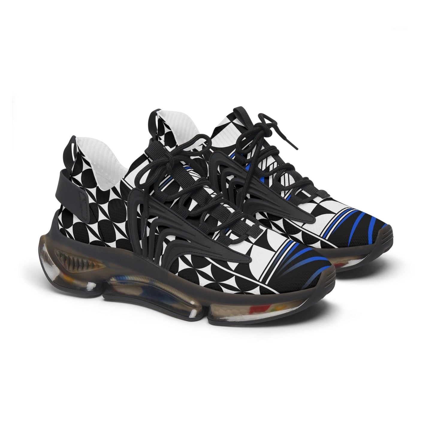 Feather Blessing in Blue Women's Mesh Sneakers