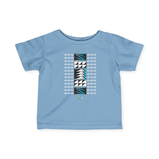 Turquoise Feather Blessings Infant Fine Jersey Tee