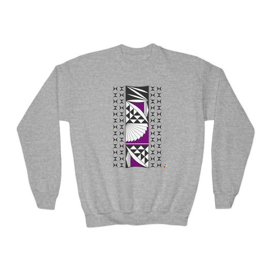 Southwest Sunrise in Purple Youth Crewneck Sweatshirt