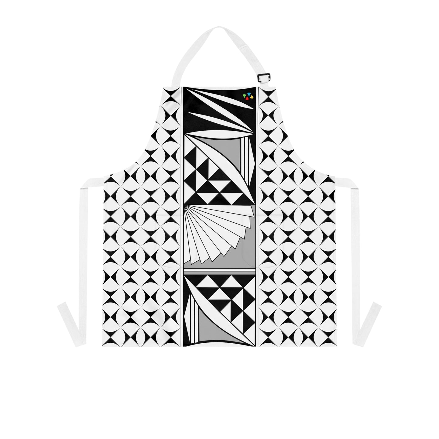 Gray Southwest Sunrise Two Pocket Apron
