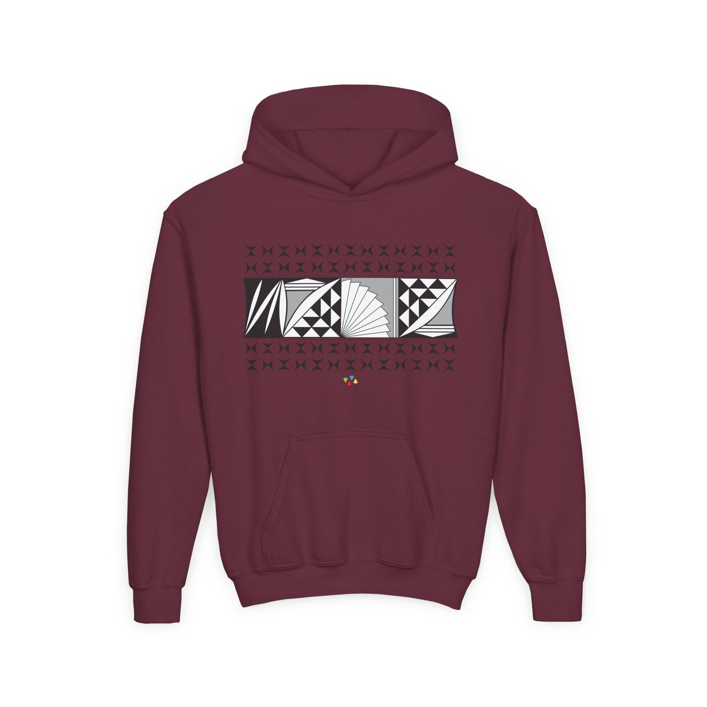 Gray Southwest Sunrise Youth Heavy Blend Hooded Sweatshirt