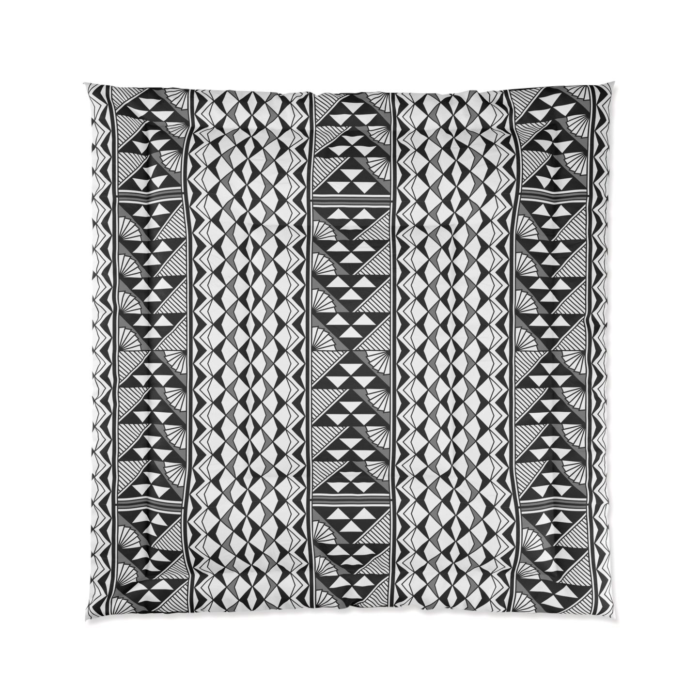 Southwest Rain and Sun in Gray Comforter
